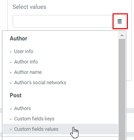 Query filter custom fields values