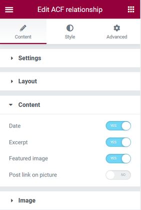 Image gallery content