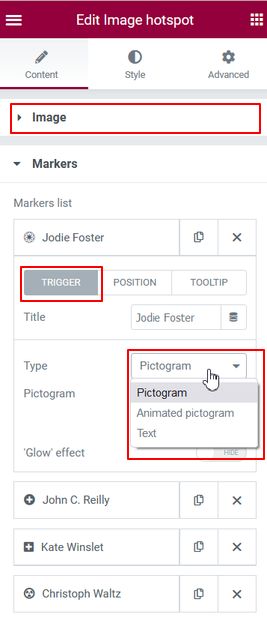 Image Hotspots trigger