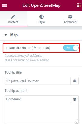 OSM map IP adresse