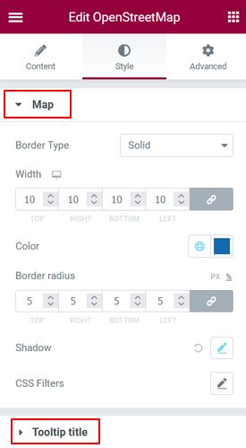 OSM styles