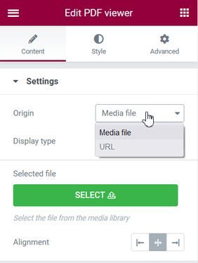 PDF origine media file