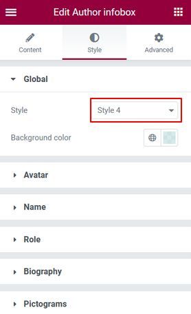 Author Infobox general style