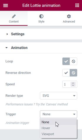 Lottie animation