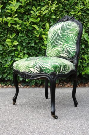Chaise Louis XV végétale