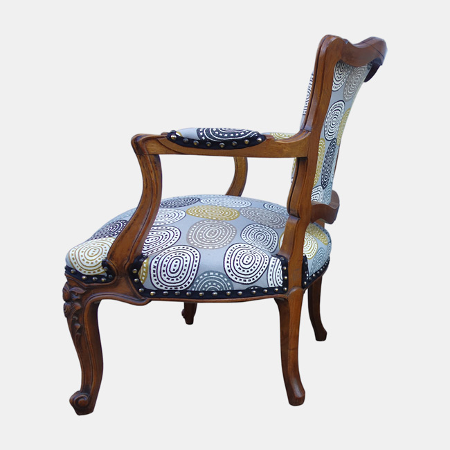Fauteuil cabriolet ethnique - Image 3
